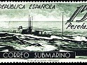 Spain 1938 Submarine 15 Ptas Green Edifil 780